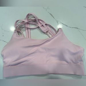 Sweat and Milk nursing sports bra, size small, light pink.
